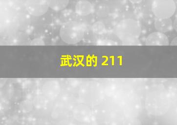 武汉的 211